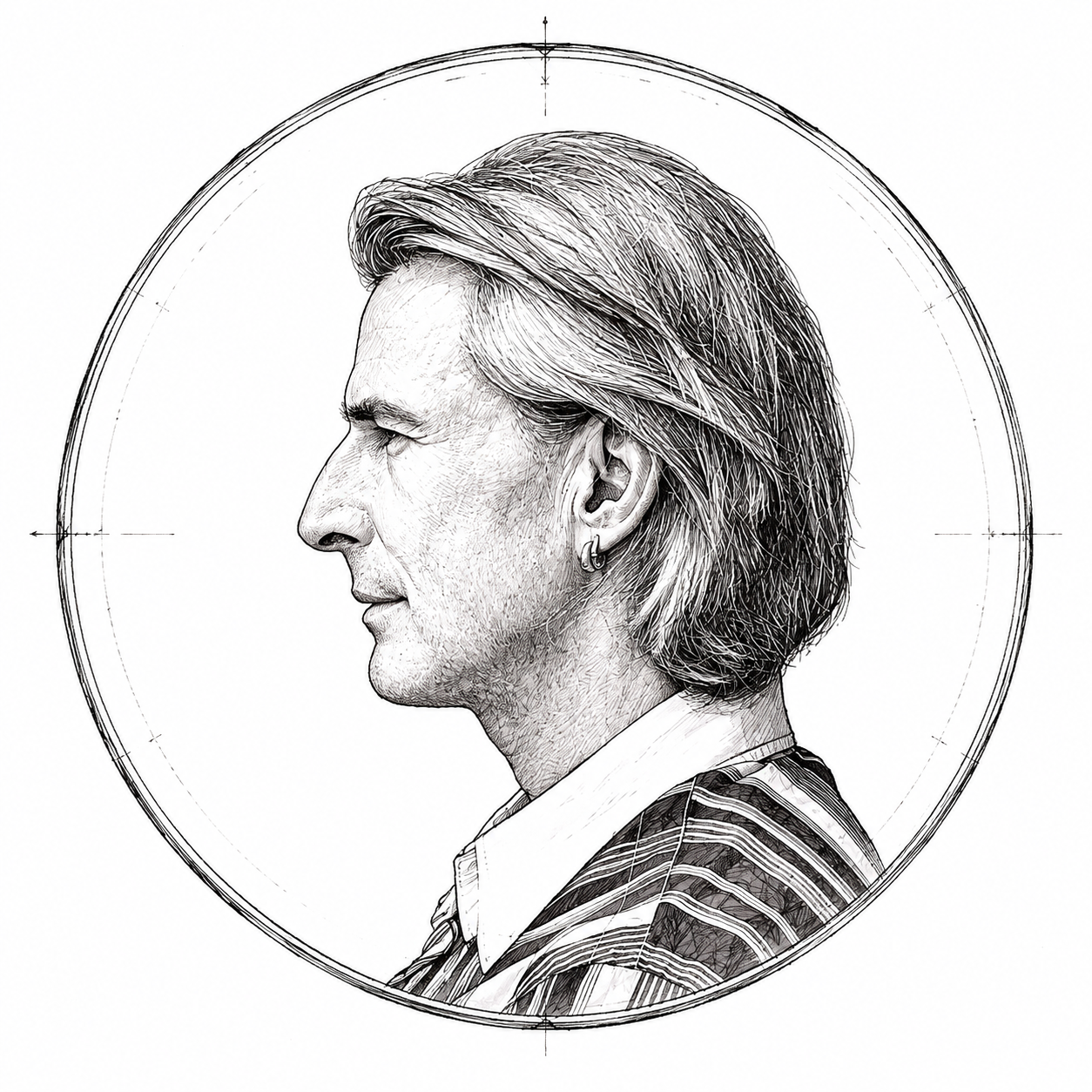 Sketch portrait of Marc Price